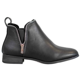 Cm Paris Chelsea Boots With Decorative Zipper black