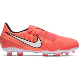 Nike Phantom Venom Academy Fg Jr AO0362 810 soccer shoes orange oranges and reds
