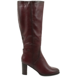 Boots With Eco Leather VINCEZA red