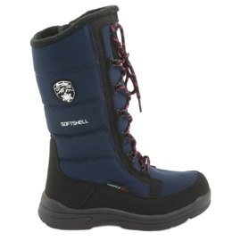 Snow boots with American Club SN12 membrane black navy blue pink