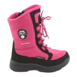 Snow boots with American club SN13 pink / black membrane Snow boots with American club SN13 pink / black membrane