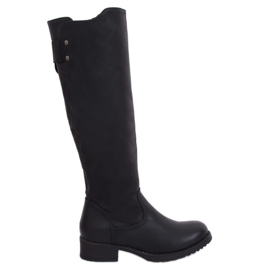 Black women's riding boots Z166 Black Black women's riding boots Z166 Black
