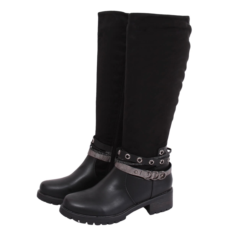 Riding boots on the protector black Z188 Black