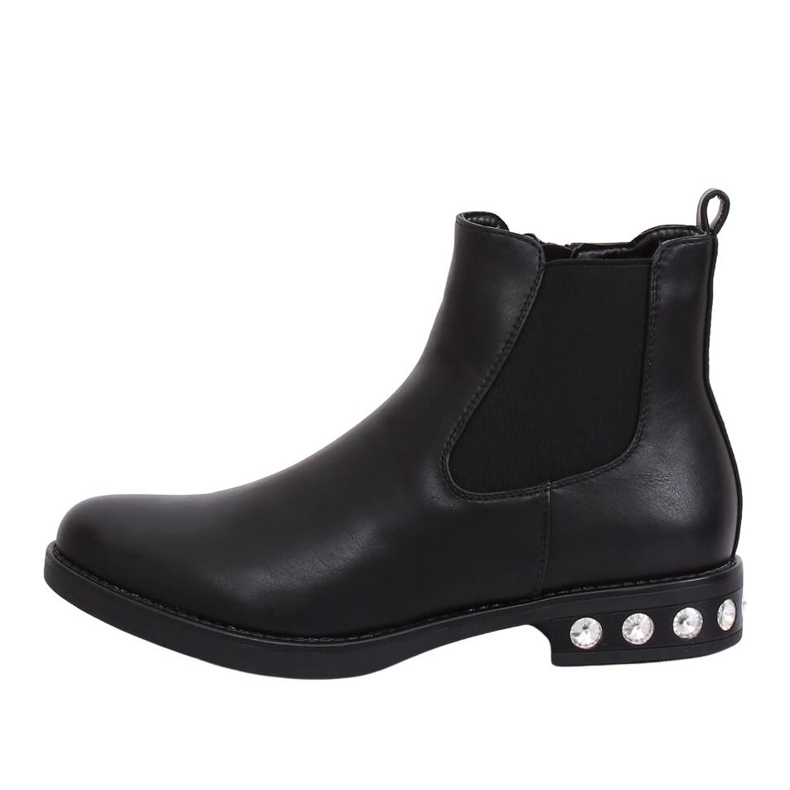 Black Chelsea boots for women 7669 Black