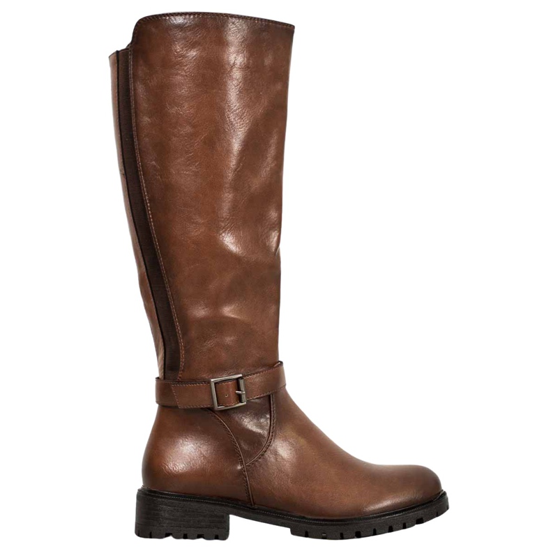 Filippo Brown Boots With Elastic