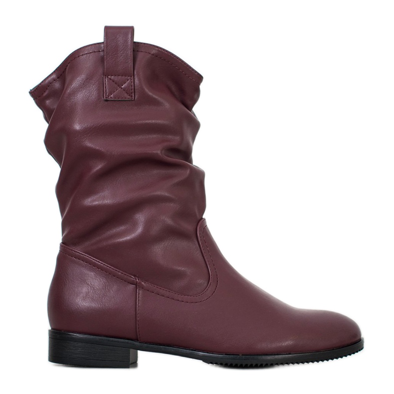 Sergio Leone Maroon cowboy boots red