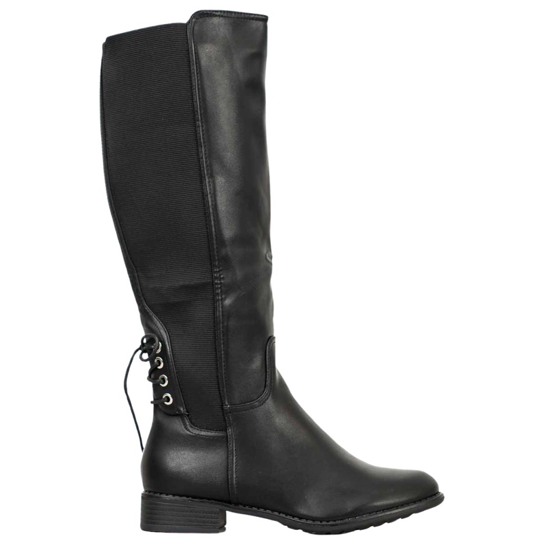 SHELOVET Eco Leather Boots black