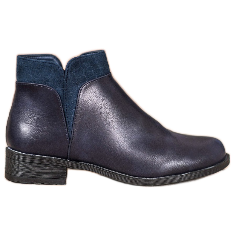 Small Swan Casual Navy Blue Boots