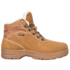 SHELOVET Trappers With Sheepskin brown