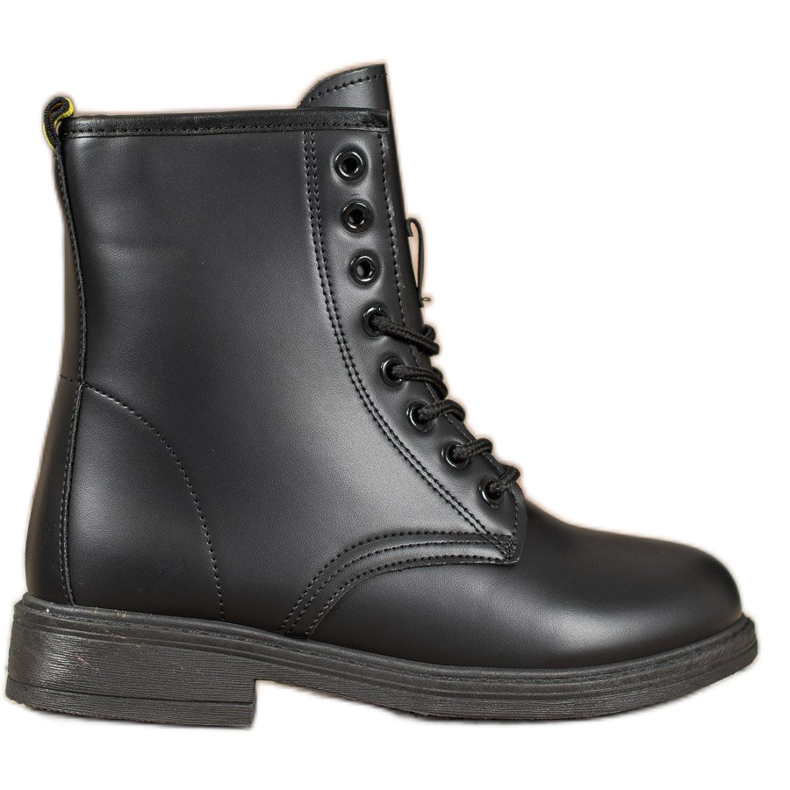 SHELOVET Lace-up Black Boots SHELOVET Lace-up Black Boots