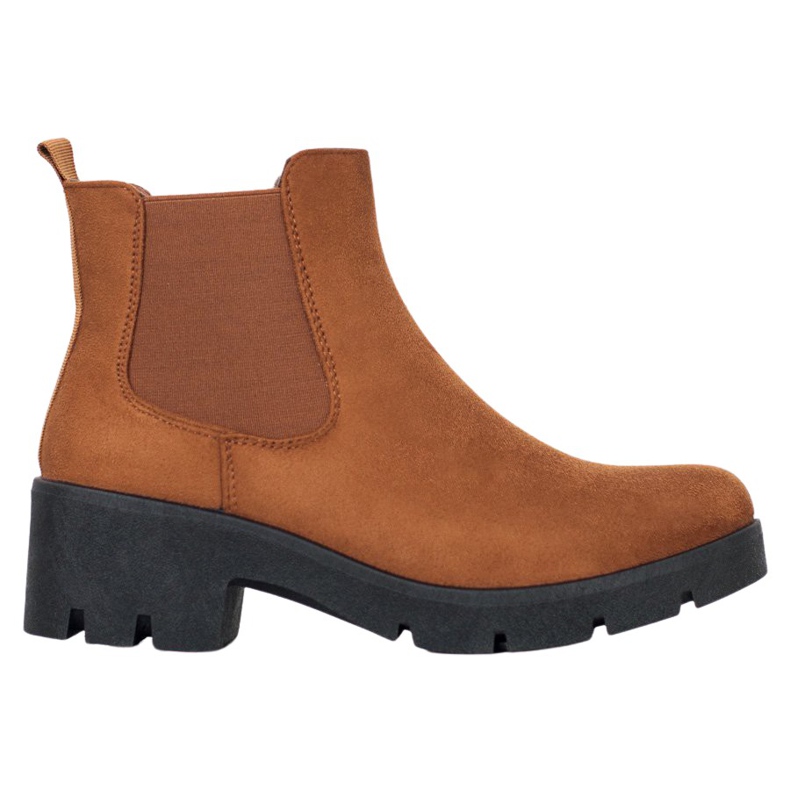 SHELOVET Chelsea Boots On The Platform brown