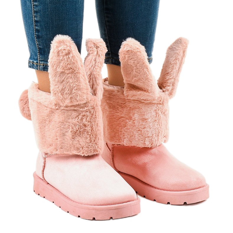 Insulated pink eskimo boots NB137