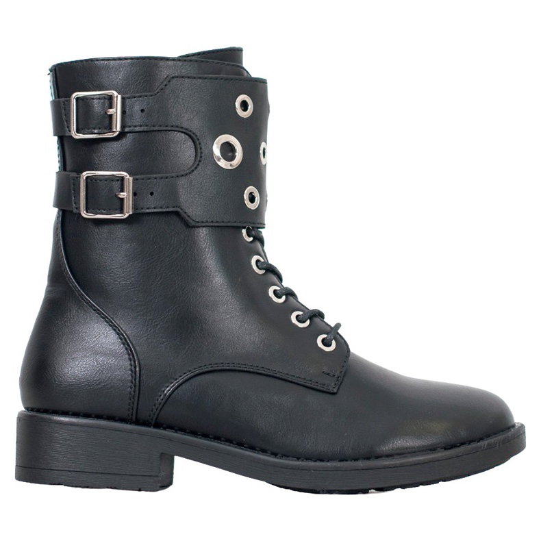 Filippo Tall Workers With Rhinestones black