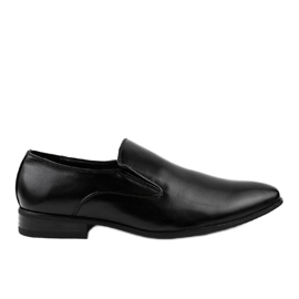 Black elegant low shoes 6-317 loafers Black elegant low shoes 6-317 loafers