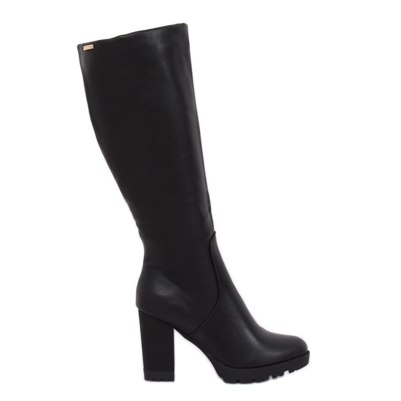 Black high-heeled boots 1107-GG Black Ii Species