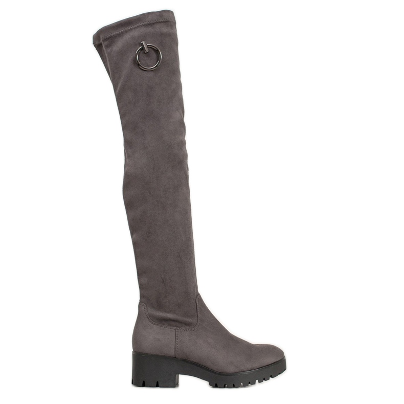 Seastar Thigh-boots On The Platform grey