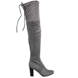 Vesuvio Gray Boots On The Post grey