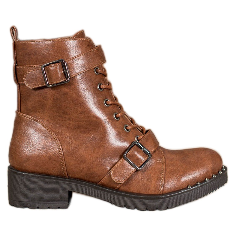 Cm Paris Lace-up Boots With Buckle brown