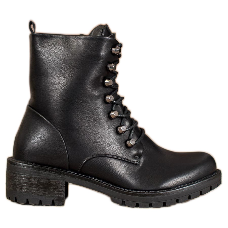 Kayla Rock Workers With Eco Leather black