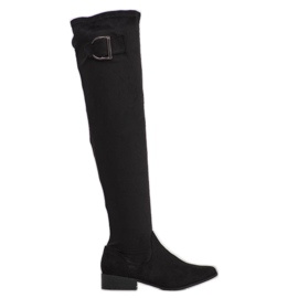 Jumex Elegant Boots With Buckle black Jumex Elegant Boots With Buckle black