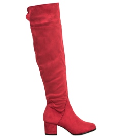 SHELOVET Red Boots Above The Knee