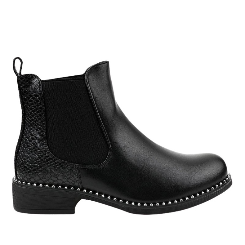 Black flat Chelsea boots HQ100