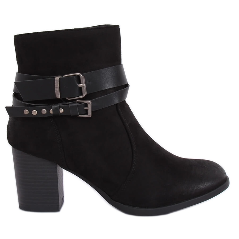 Boots on a stable heel black G-35 Black
