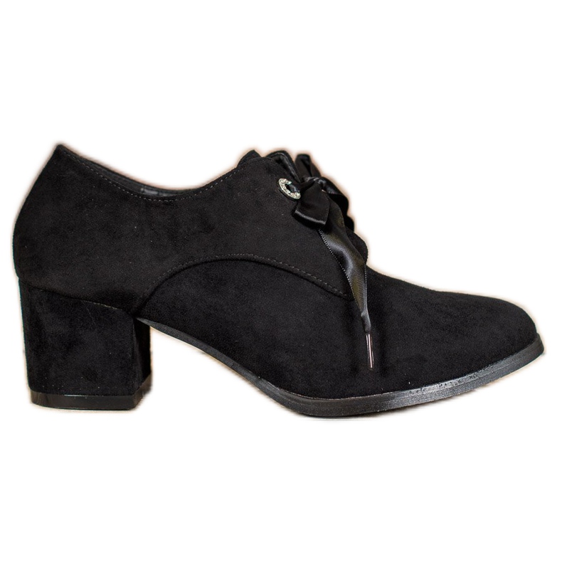 SHELOVET Tied Pumps On A Pillar black SHELOVET Tied Pumps On A Pillar black