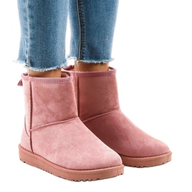 Warm pink eskimo boots B207-3