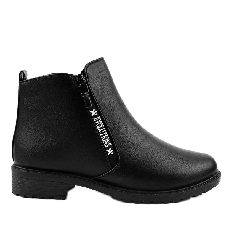 Black women's flat boots XY-526