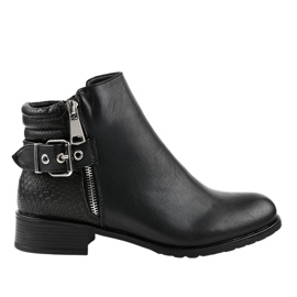 Black flat Jodhpur boots KA525SL