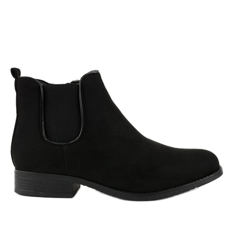 Black ML34 flat Jodhpur boots