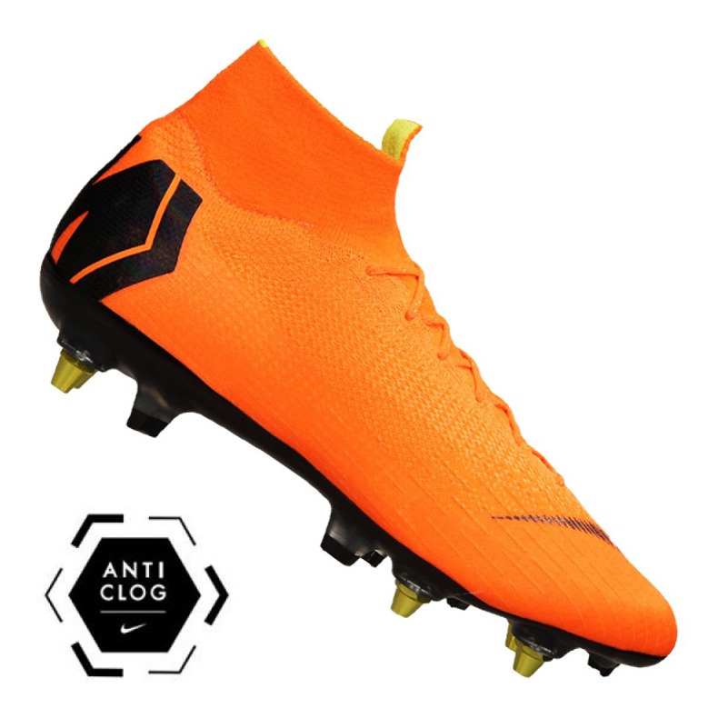Nike Superfly 6 Elite Sg Pro Ac M AH7366-810 soccer shoes orange orange Nike Superfly 6 Elite Sg Pro Ac M AH7366-810 soccer shoes orange orange