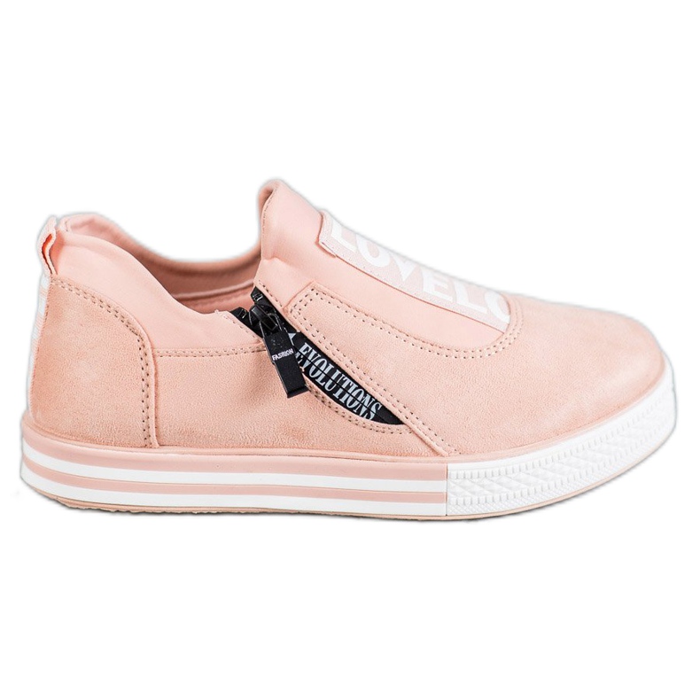 SHELOVET Fashion Slip-On Sneakers pink