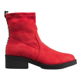 SHELOVET Fashion slip-on boots red