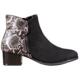 Kylie Black Snake Print boots Kylie Black Snake Print boots