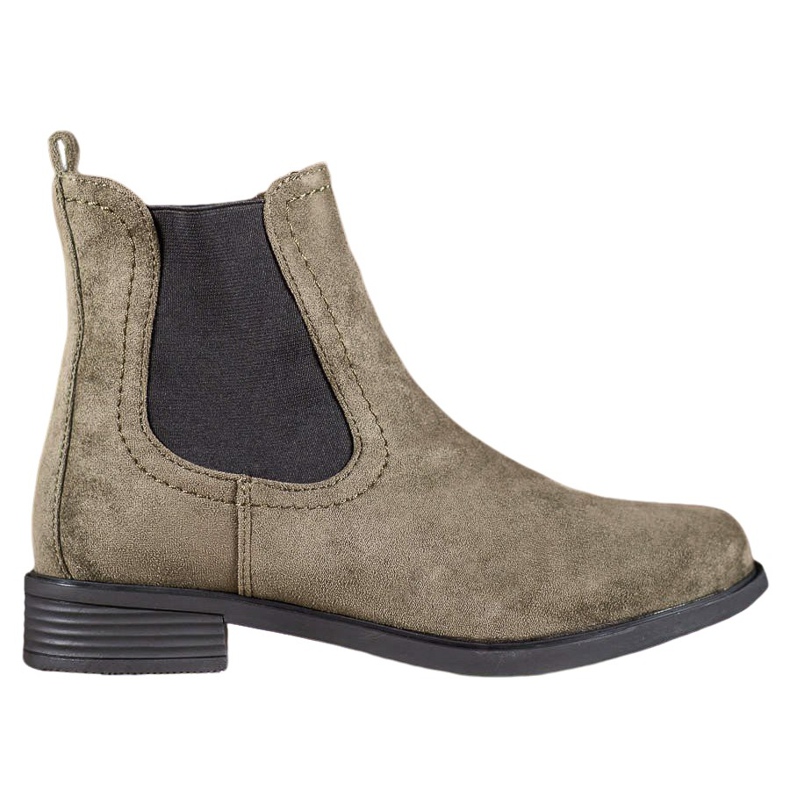 Ideal Shoes Casual Chelsea boots green Ideal Shoes Casual Chelsea boots green