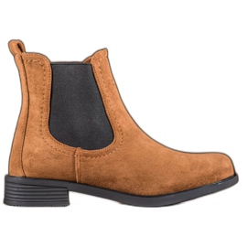 Ideal Shoes Casual Chelsea boots brown Ideal Shoes Casual Chelsea boots brown