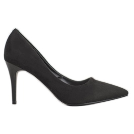 Kylie Classic Suede Heels black