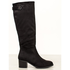 SHELOVET Boots With Decorative Belt black