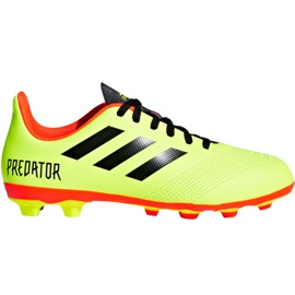 Jr adidas Predator 18.4 FxG Jr DB2321 football boots multicolored green Jr adidas Predator 18.4 FxG Jr DB2321 football boots multicolored green