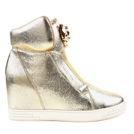 Golden jaguar wedge sneakers KLS-105-5