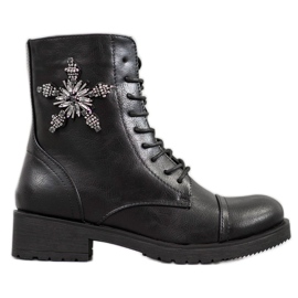 SHELOVET Classic Workers With Crystals black
