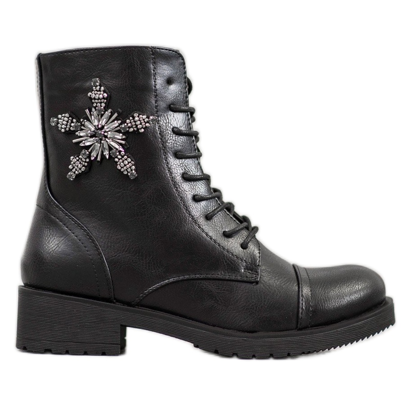 SHELOVET Classic Workers With Crystals black