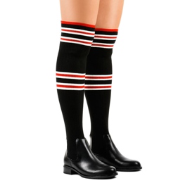 Black musketeer boots sock FD-69 Black musketeer boots sock FD-69