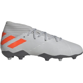 The adidas Nemeziz 19.3 Fg Jr EF8302 football boots multicolored grey The adidas Nemeziz 19.3 Fg Jr EF8302 football boots multicolored grey