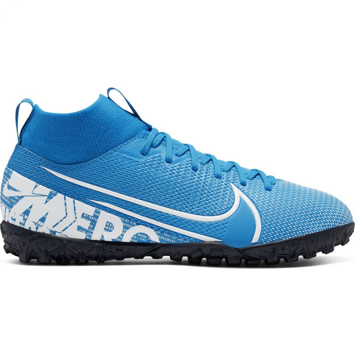 Nike Mercurial Superfly 7 Academy Tf Jr AT8143 414 football shoes blue ...