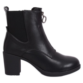 Boots on a comfortable heel black SG-363 Black Boots on a comfortable heel black SG-363 Black