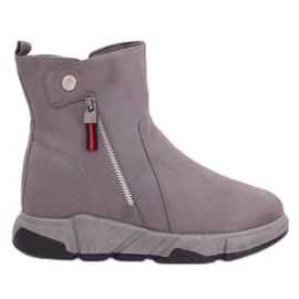 Gray SJ1938 Gray boots in a sporty style grey