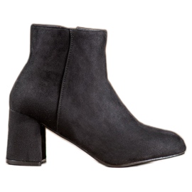 SHELOVET Classic suede boots black